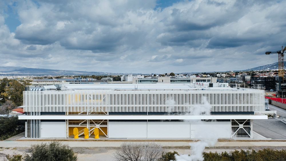 SEΝEKA LOGISTICS l Κτίριο αποθήκευσης και διανομής σύμμεικτης κατασκευής με πλέγματα αλουμινίου για σκίαση των όψεων