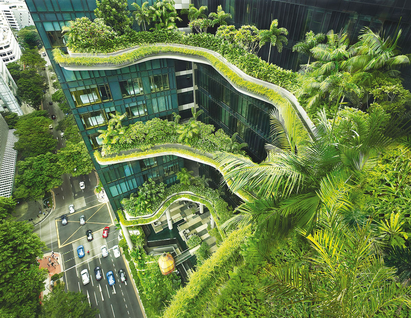 Parkroyal, ένα φυτεμένο ξενοδοχείο  στη Σιγκαπούρη