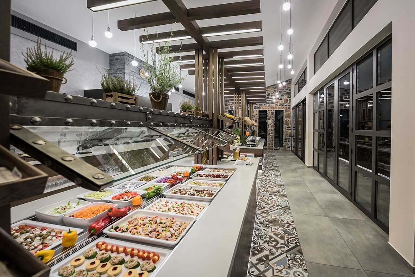 Εσωτερικός Σχεδιασμός του Snack  bar στο Nana Beach Hotel