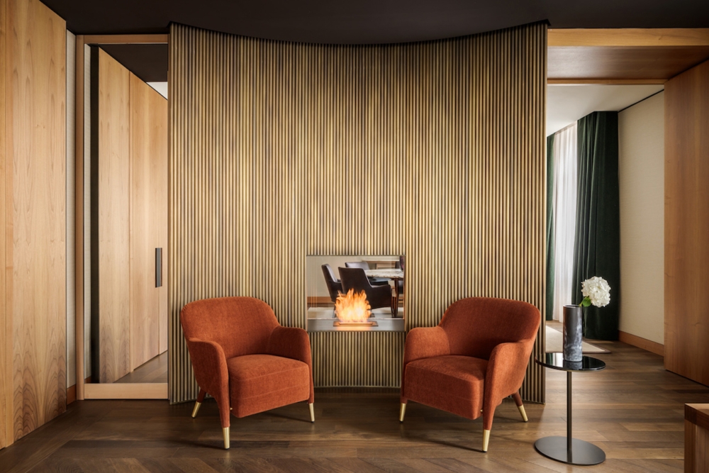 Τζάκι στη σουίτα του Park Hyatt Milano hotel